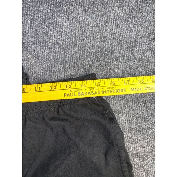 Merona Trouser Pants Womens Medium Black Cotton Pockets Elastic Waist Drawstring - Picture 5 of 6